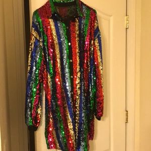 Funfetti sequin dress